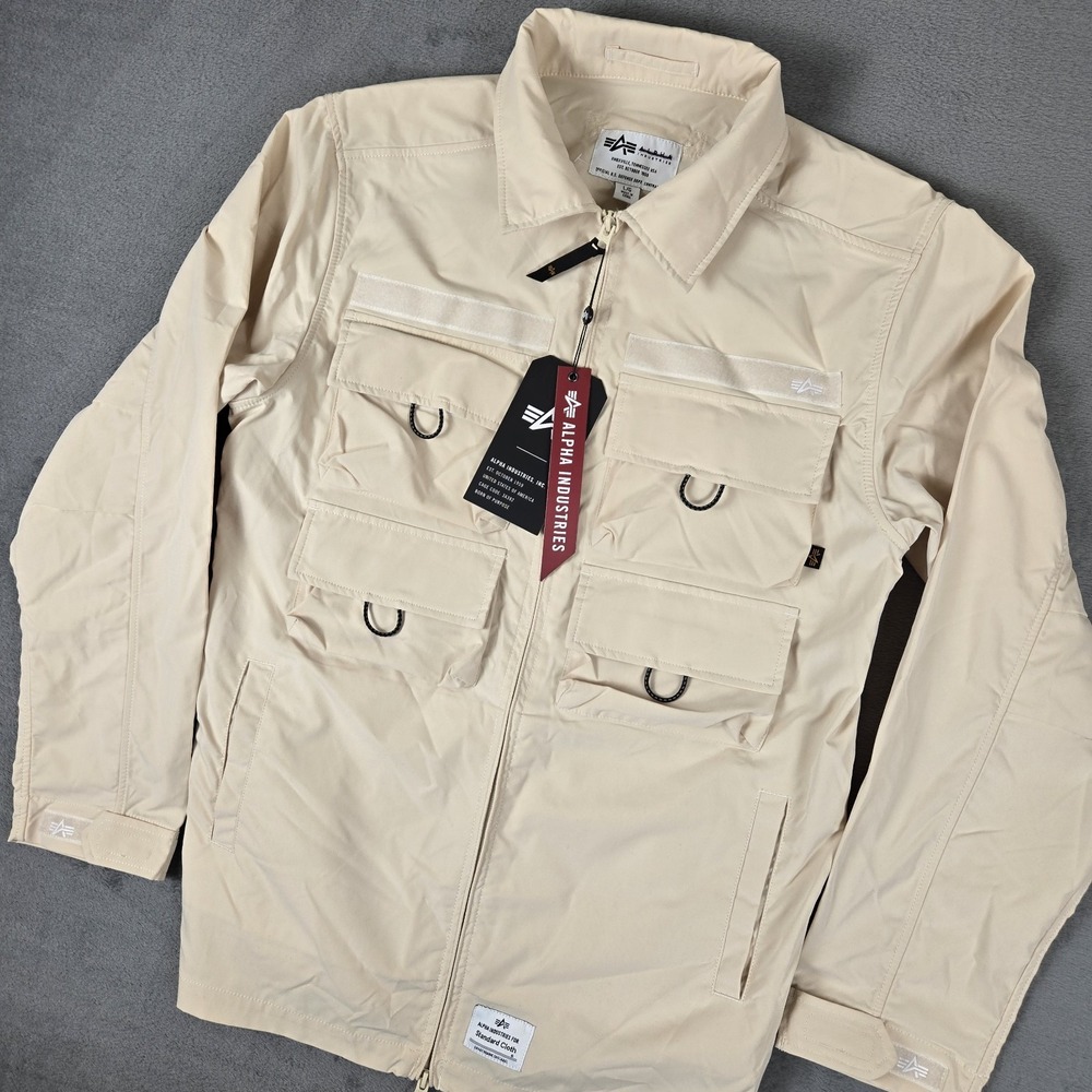Alpha Industries X Urban Outfitters Nylon Cargo Shirt Jacket Mens Large NWT $199